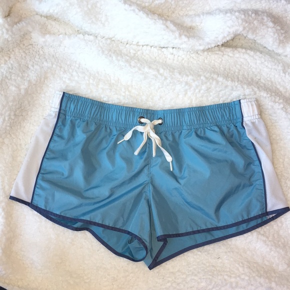 PINK Victoria's Secret Pants - PINK running shorts (light-blue)